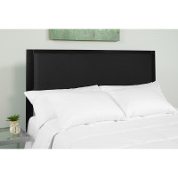 Flash Furniture HG-HB1717-K-BK-GG Melbourne Metal Upholstered King Size Headboard in Black Fabric